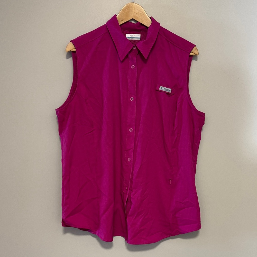 Columbia Fuchsia Sleeveless Shirt